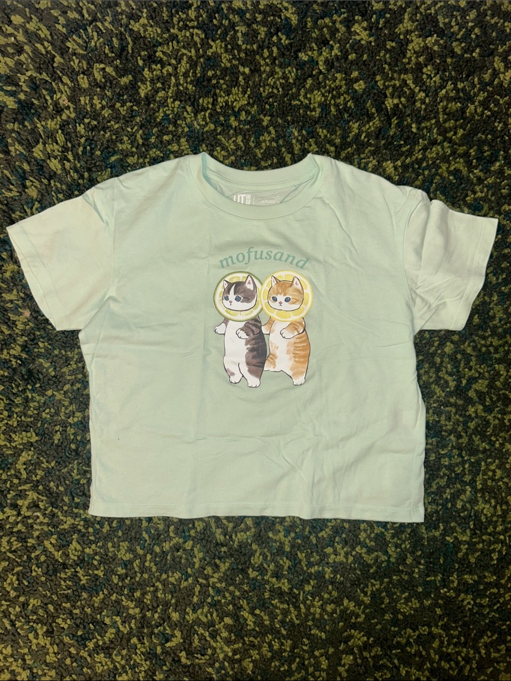 Mofusand Graphic Cropped Tee